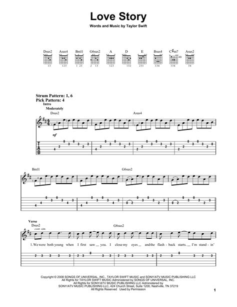 love story taylor swift chords